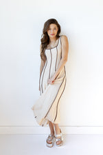 leia linen midi dress