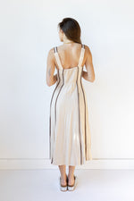 leia linen midi dress