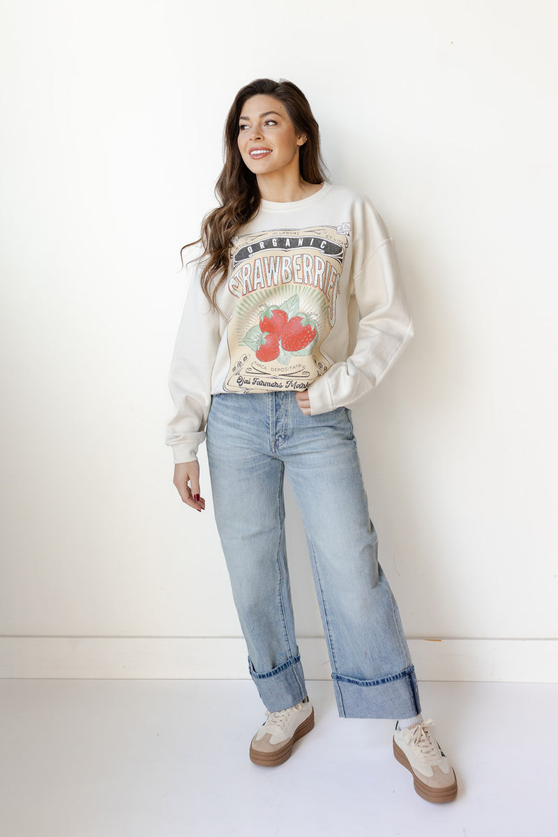 strawberries sweatshirt