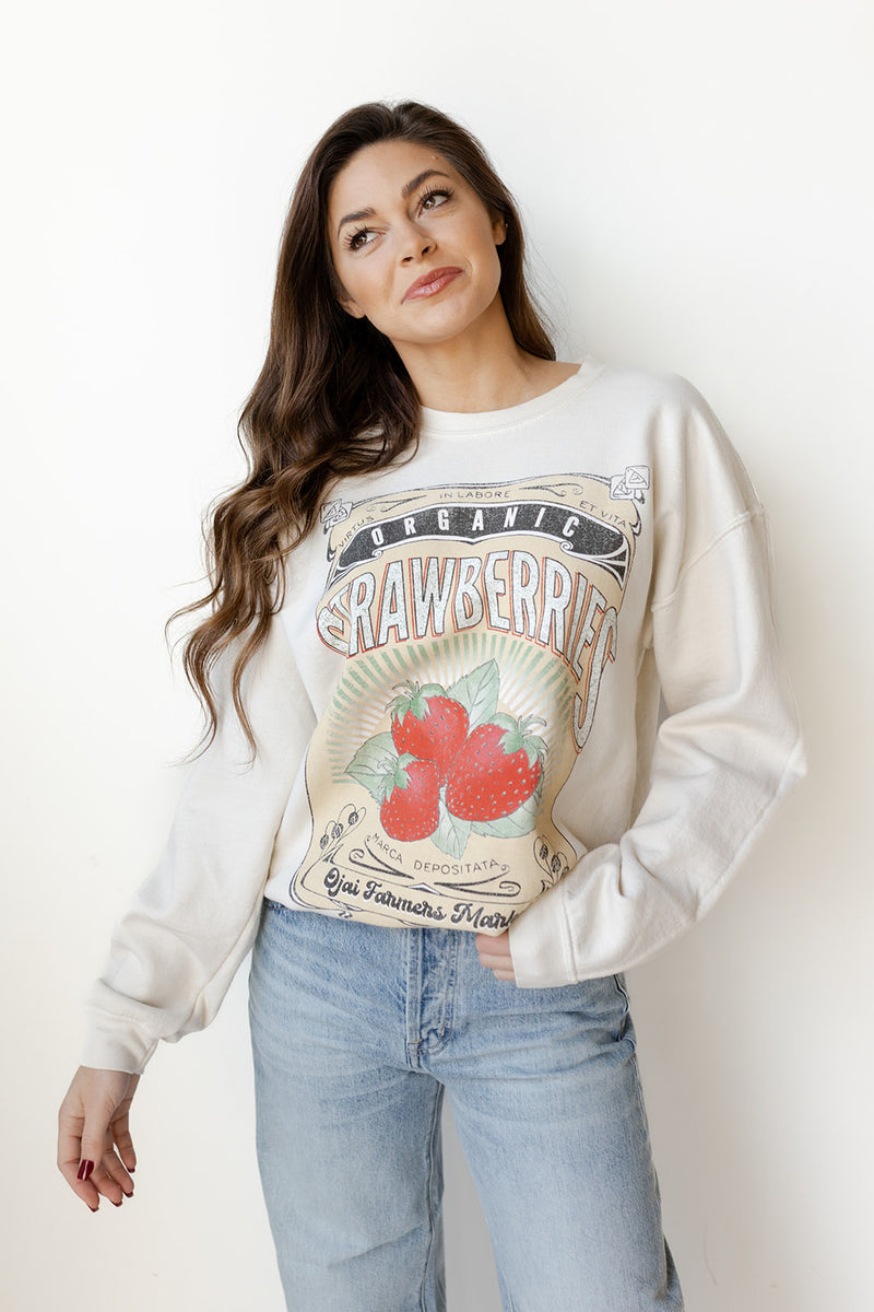 strawberries sweatshirt