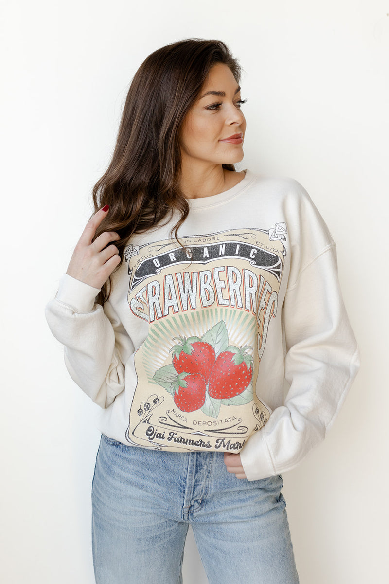 strawberries sweatshirt