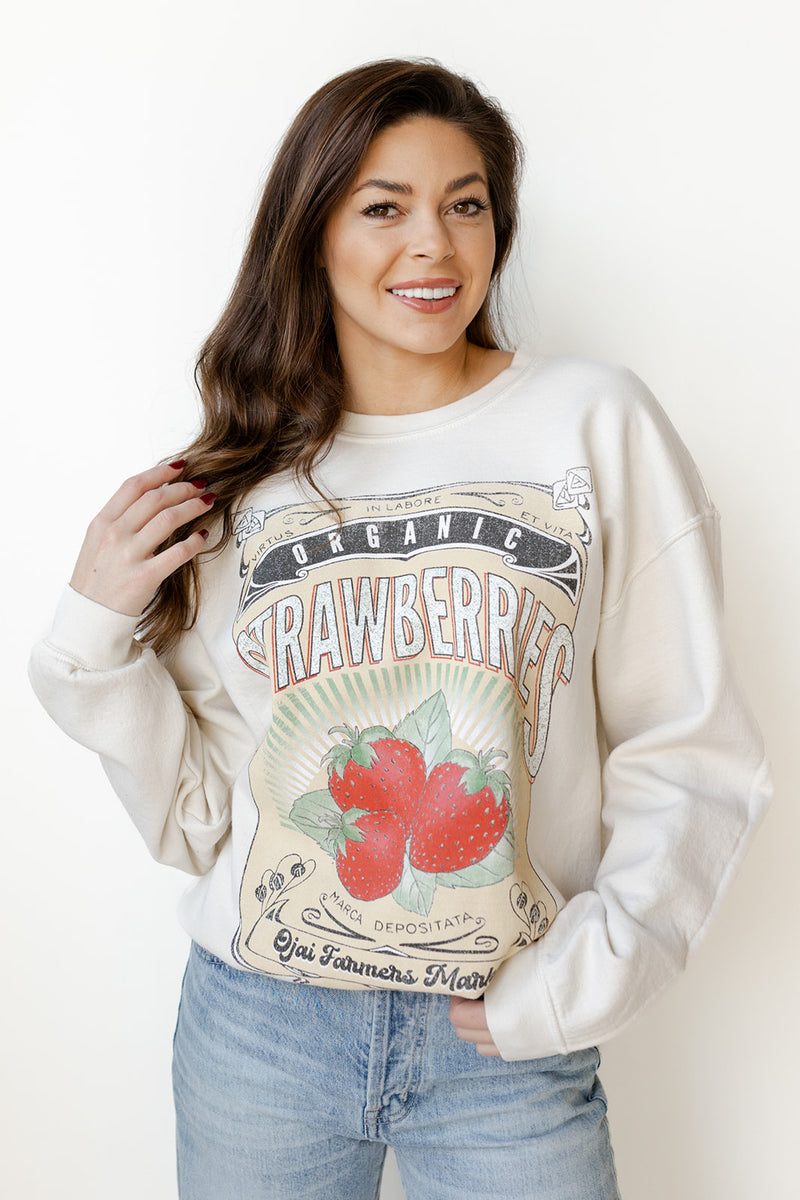 strawberries sweatshirt