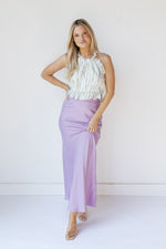 french satin fishtail skirt