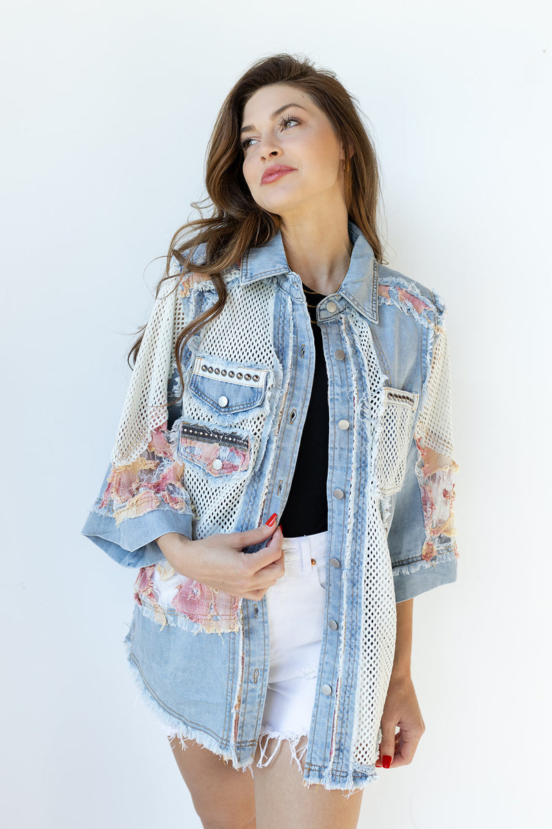 mode, holly denim jacket