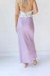 french satin fishtail skirt