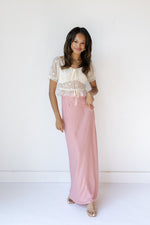 french satin fishtail skirt