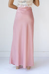 french satin fishtail skirt