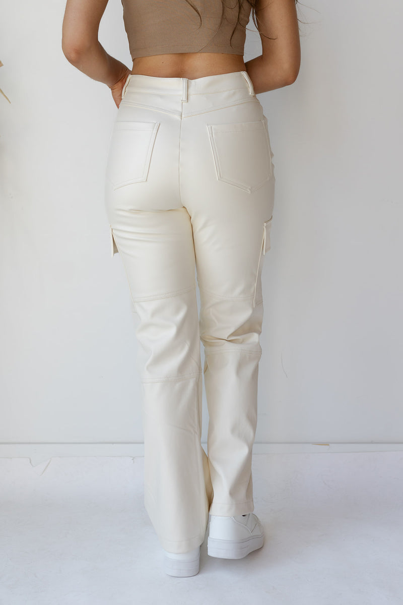 jones leather cargo pant