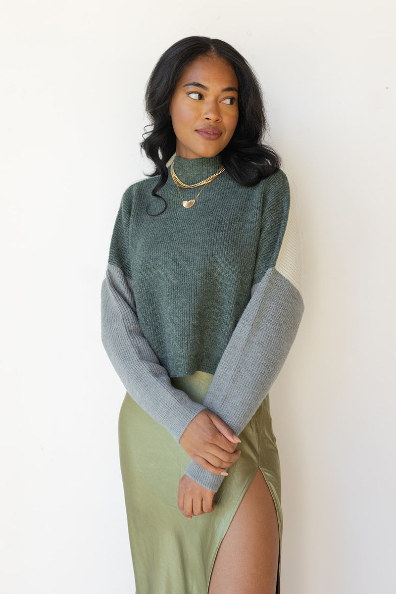 makenna color block sweater