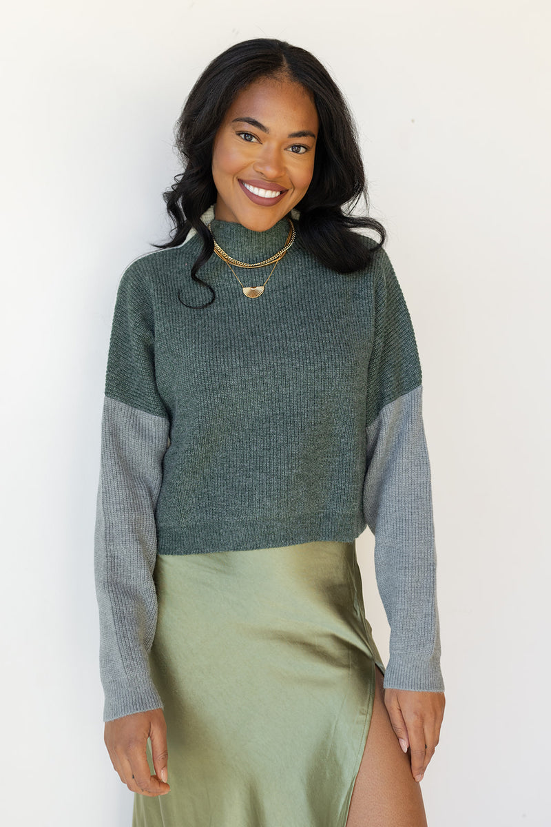 makenna color block sweater