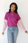 makenna color block sweater