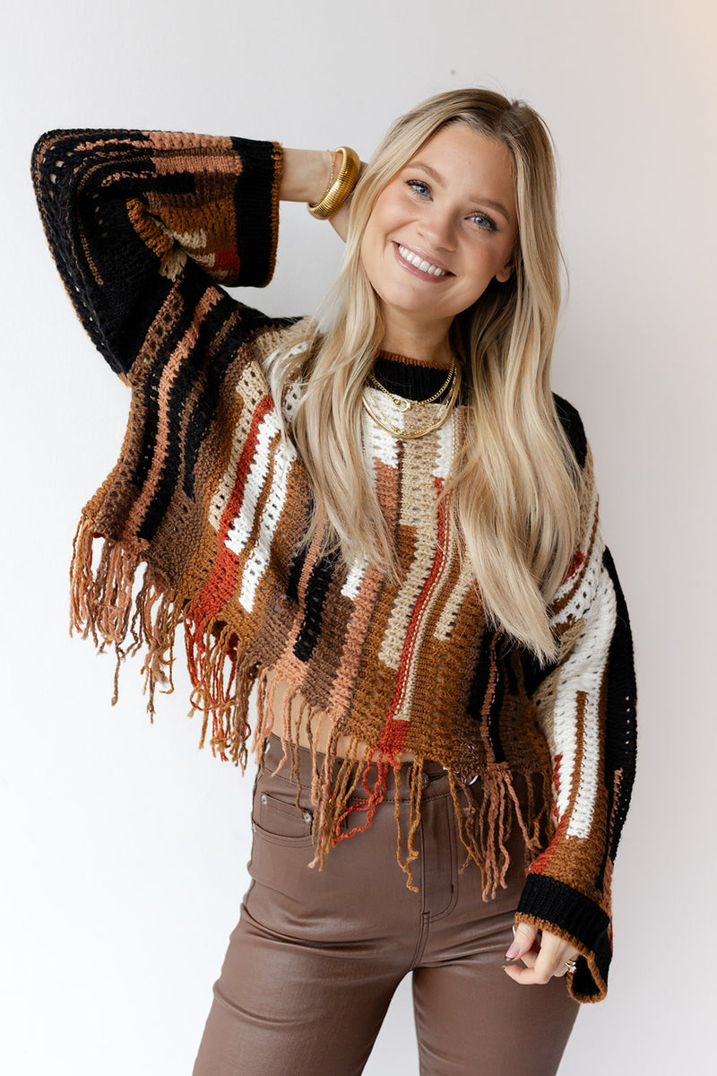 renata fringe sweater