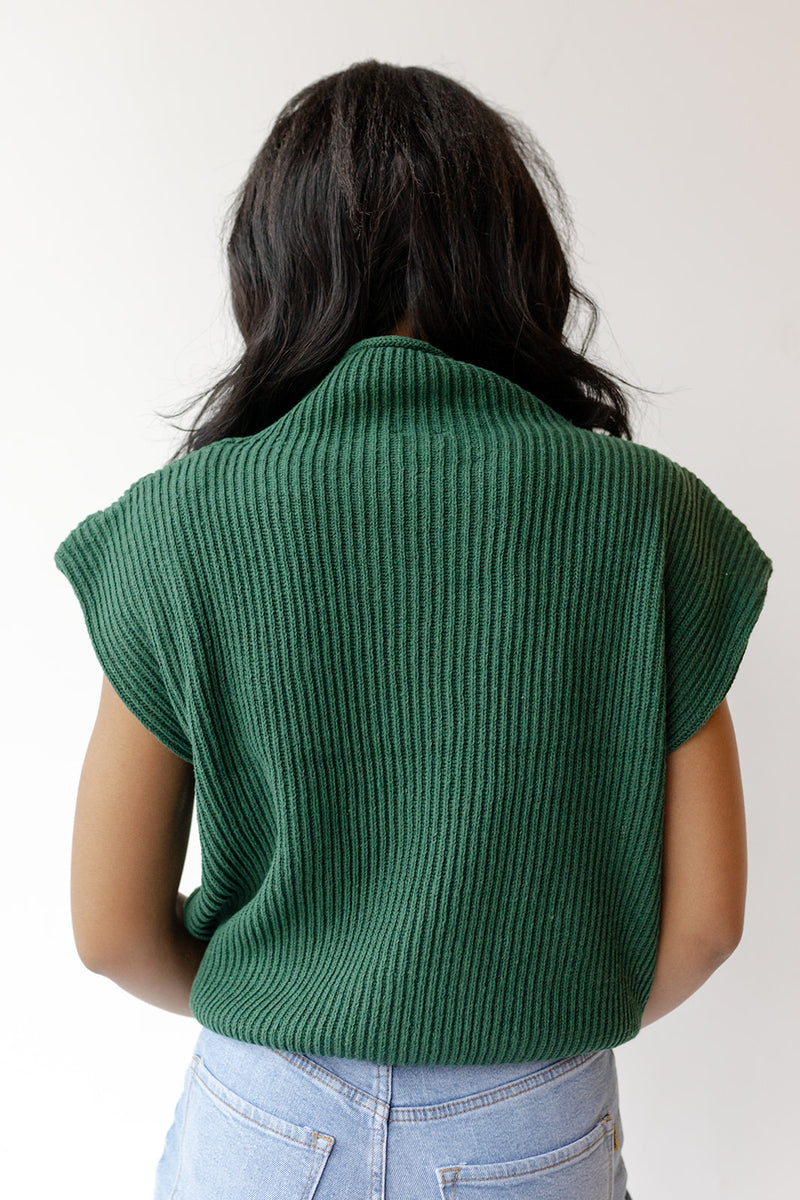 simone power shoulder sweater