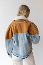 marissa suede denim jacket