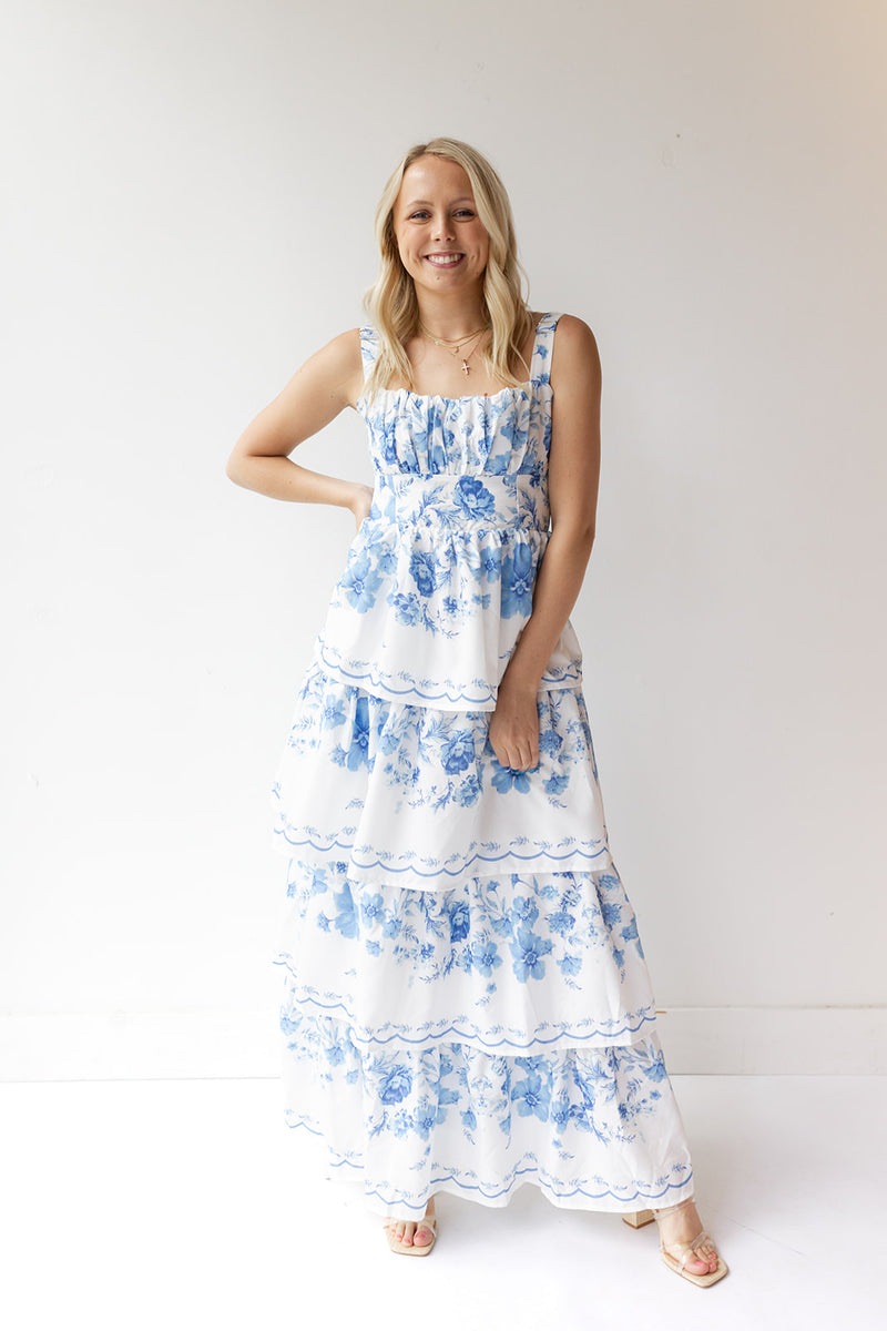 lily floral maxi dress