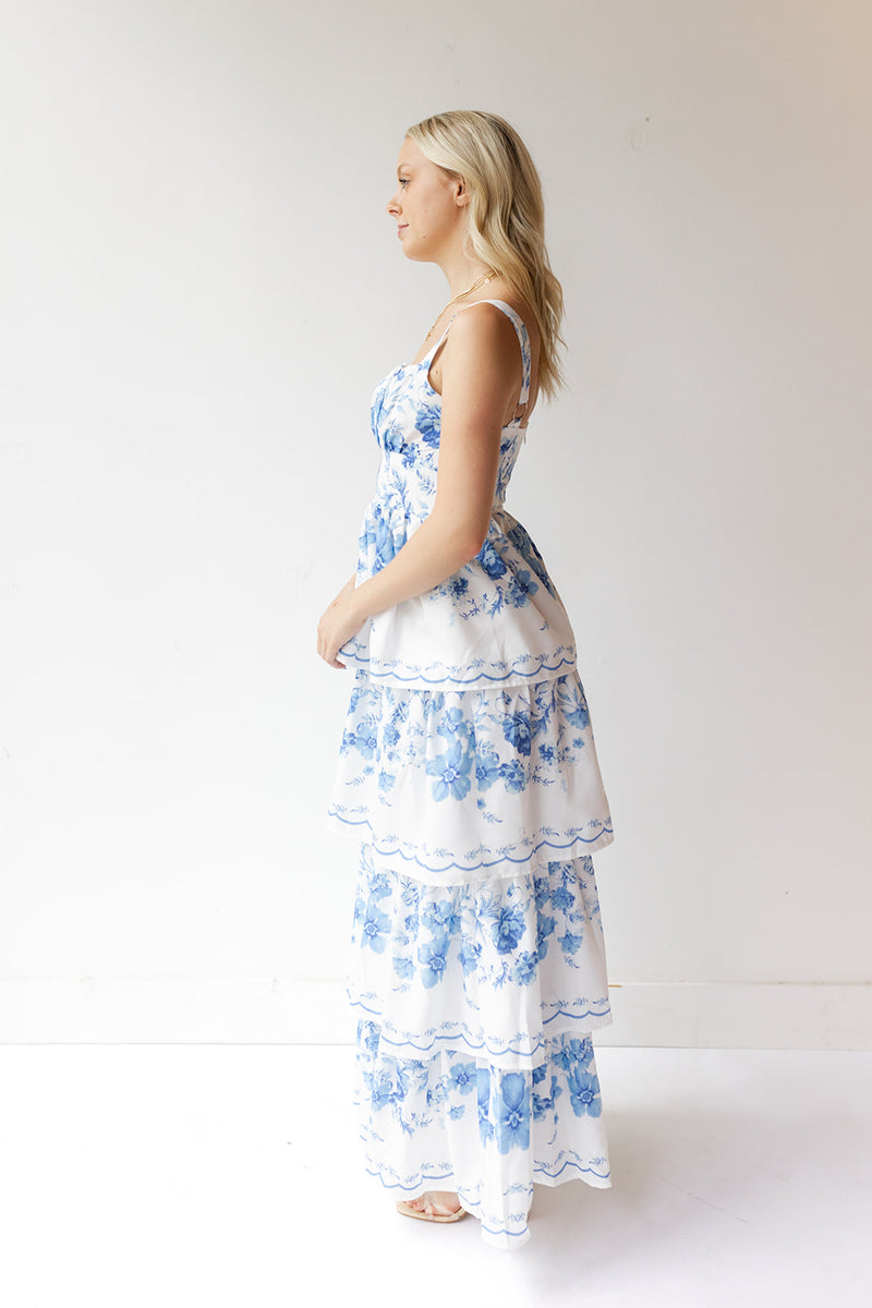 lily floral maxi dress