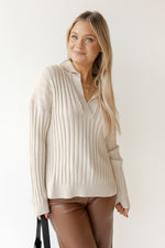 seaside collar knit sweater