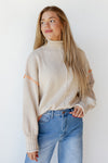 cassandra mock neck sweater