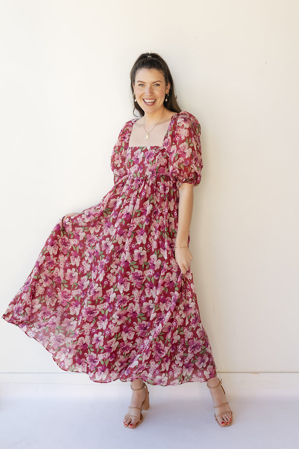 Appleton Dress with large scale floral ITY