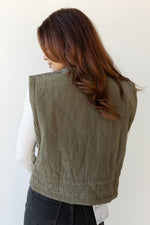 ellis quilted zipper vest