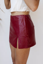 savannah leather skort