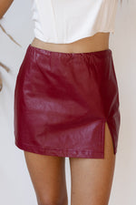 savannah leather skort