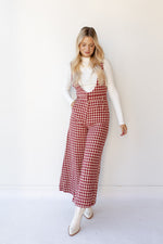 penelope houndstooth jumpsuit