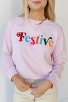 mode, festive sweatshirt