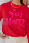 very merry sweatshirt