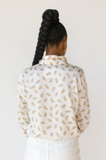 stella satin leopard blouse