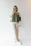 sutton sherpa quilted jacket