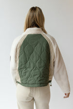 sutton sherpa quilted jacket