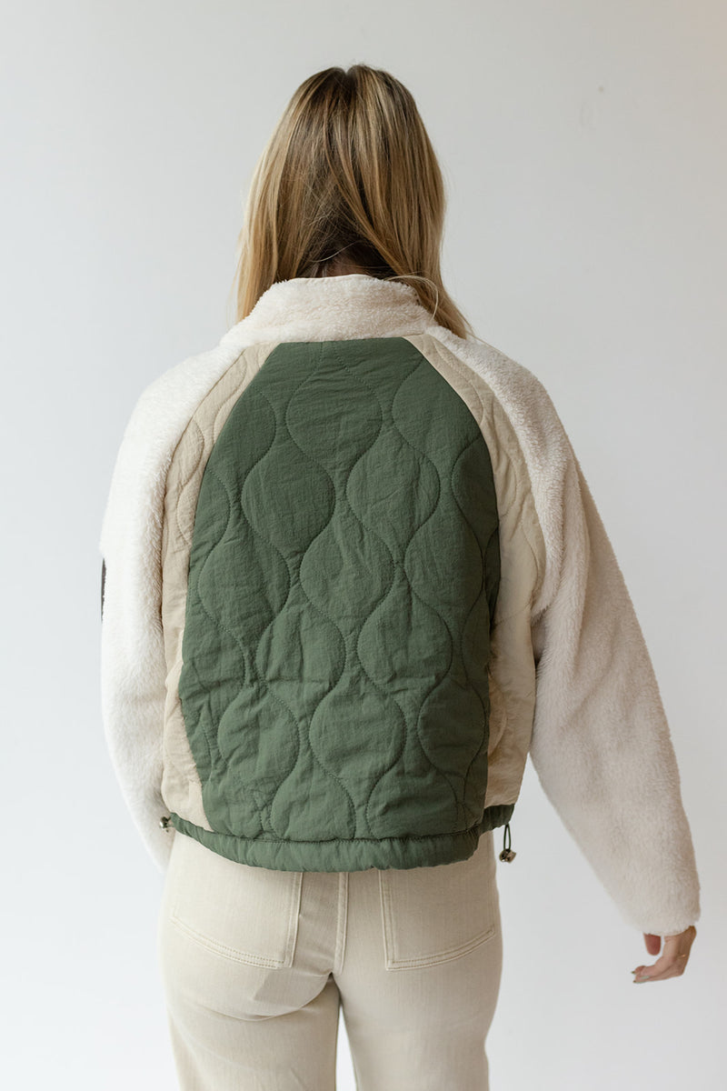 sutton sherpa quilted jacket