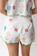 mode, ellie embroidered shorts