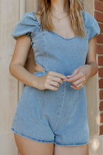 dylan denim romper