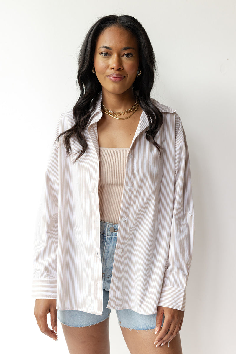 classic oversized button down