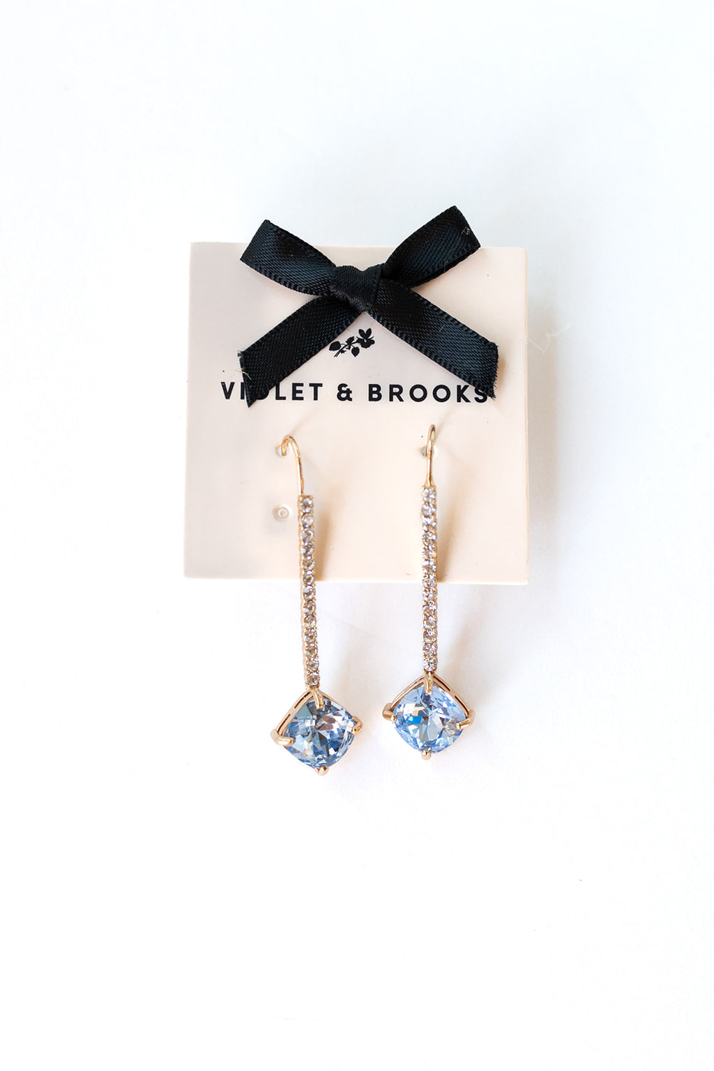 mode, brooke crystal drop earrings