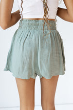 gauze pocket shorts