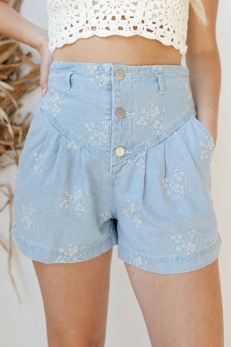 estelle floral shorts