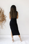 malani ribbed slit dress