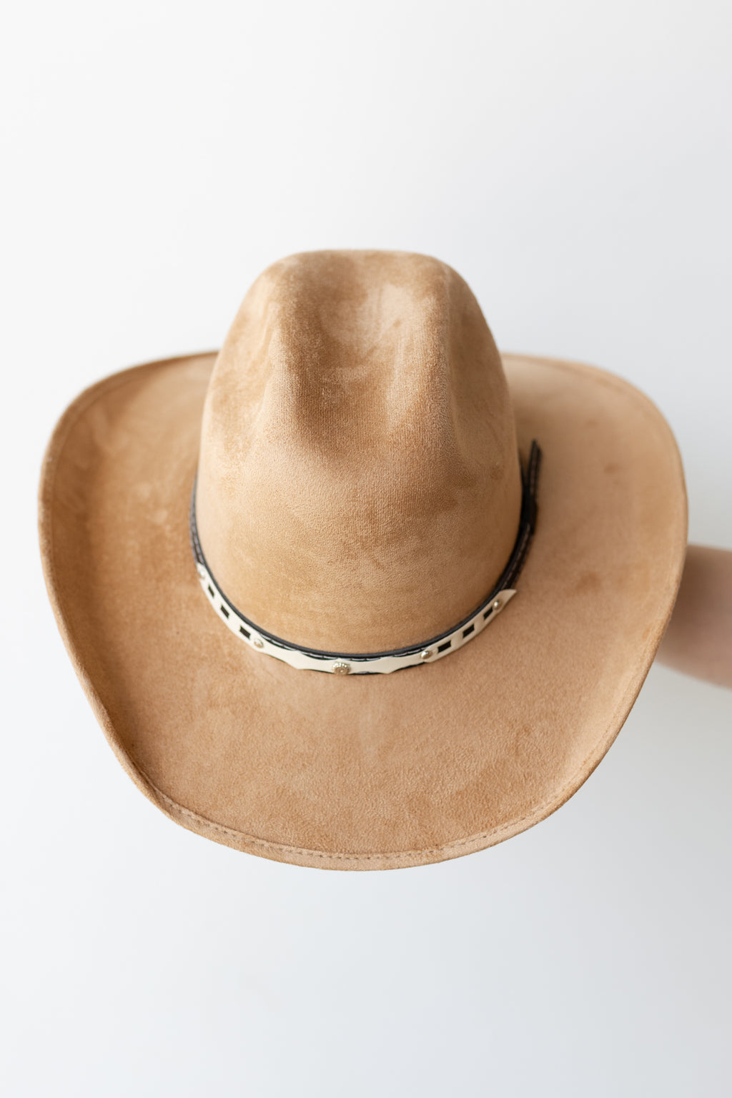 mode, dolly suede cowboy hat