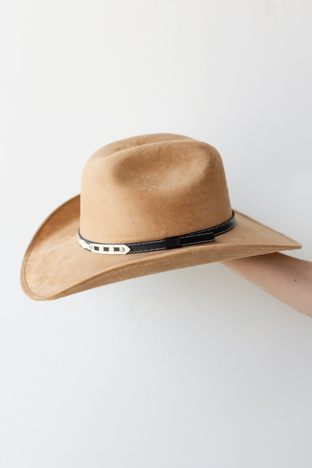 mode, dolly suede cowboy hat