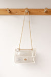 quilted clear bag