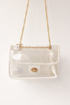 quilted clear bag