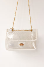 quilted clear bag