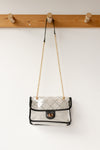 quilted clear bag