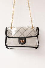 quilted clear bag