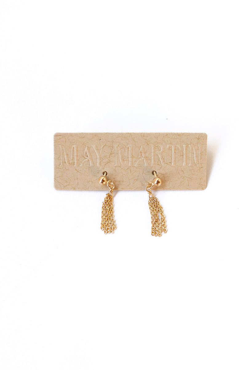 mode, mist earrings