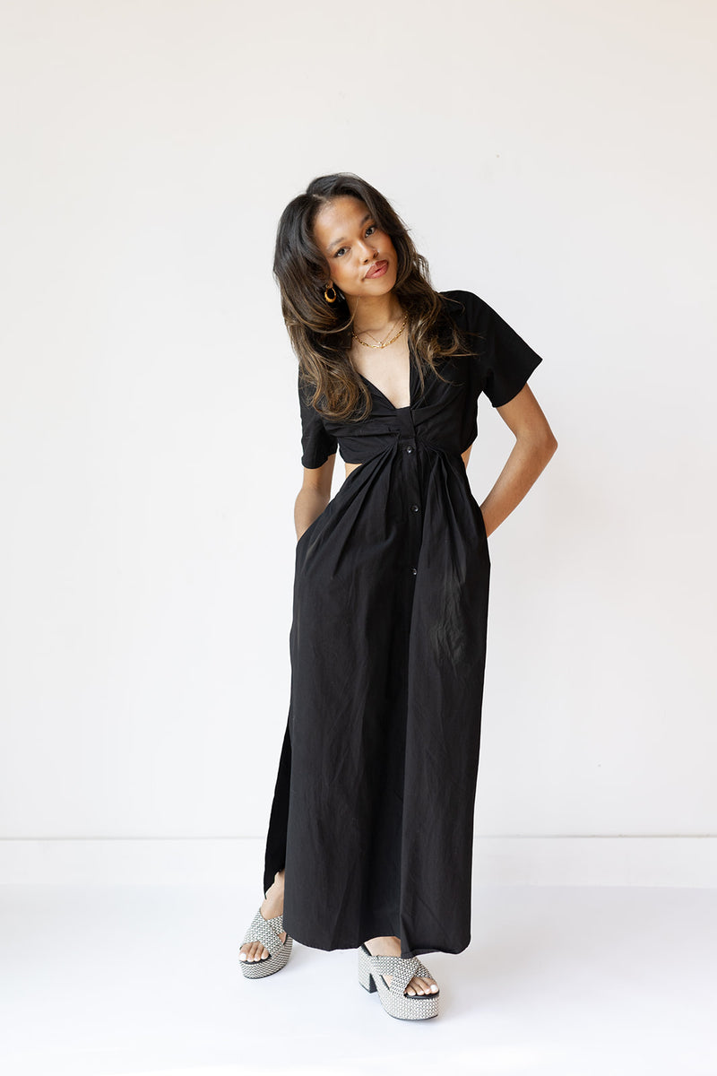 aubrey cut out maxi dress