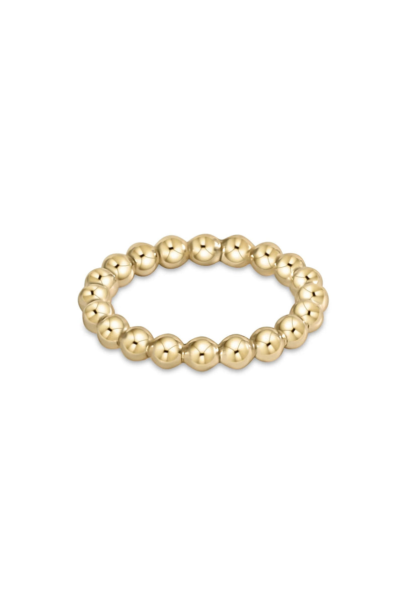 classic gold 3mm bead ring